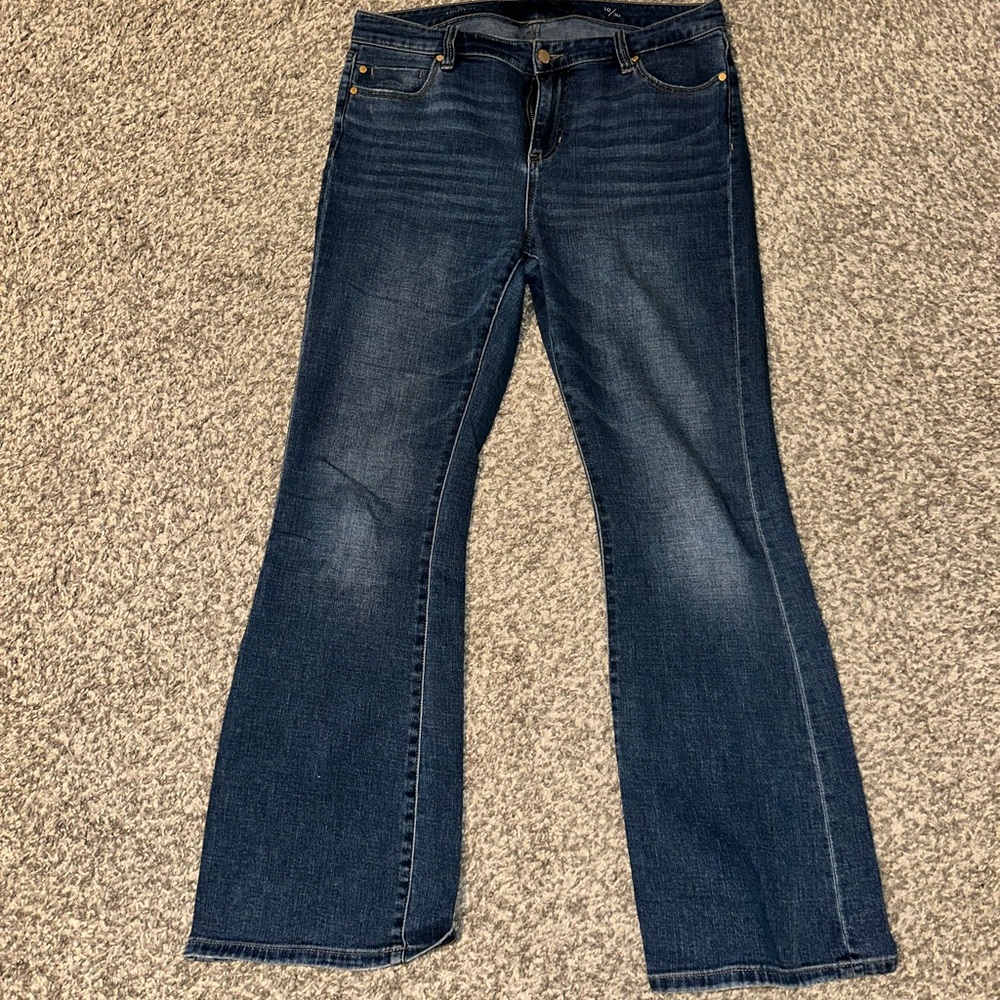 Liverpool Blue Flare Wide Leg Denim